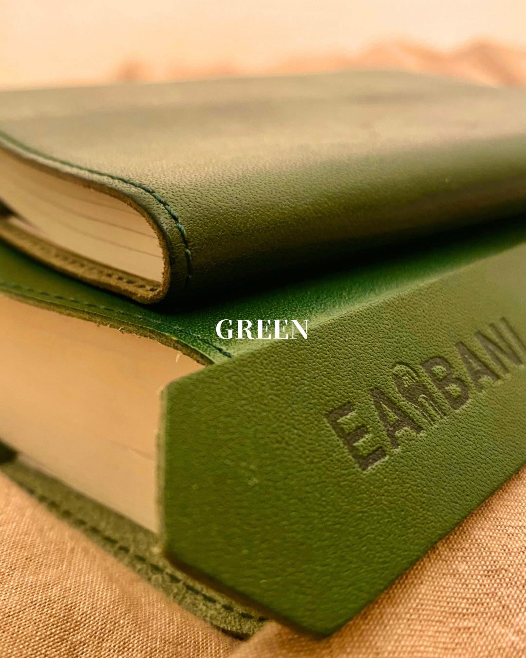 TOCHIGI LEATHER BOOKCOVER size 単行本 GREEN